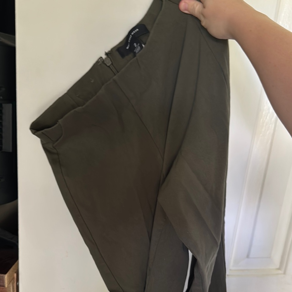 Who What Wear Dark Olive Trousers